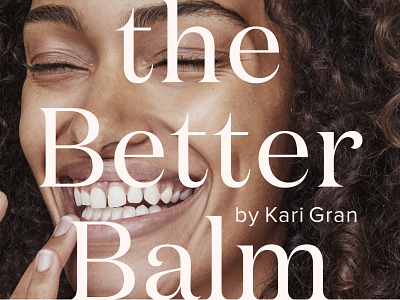 the better balm design typographi