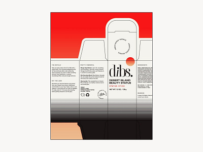 DIBS packaging design design logo packaging typography