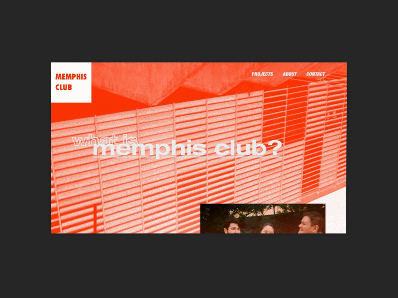 Memphis Club — WIP – DailyUI agency collab design graphic interaction motion studio ui ux web