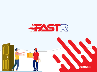 Faster Courier Company Logo