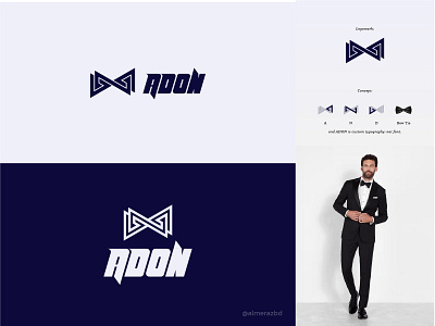 Adon Logo for Tailor & Fabric Fashion almerazbd branding callygraphy design fabric fashion graphic design illustration illustrator logo logoforfashion logoforsale logoidea logopractice luxury logo minimal logo modern logo tailor typography vector