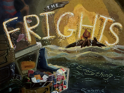 The Frights Band Poster design illustration painting poster