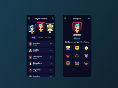 Leader Board UI Concept