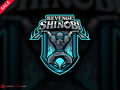 Revenge of Shinoby (for SALE) assassin cybersport esport esport logo esports illustration logo logodesign mascot mascot logo ninja shinobi sport logo twitch logo vector