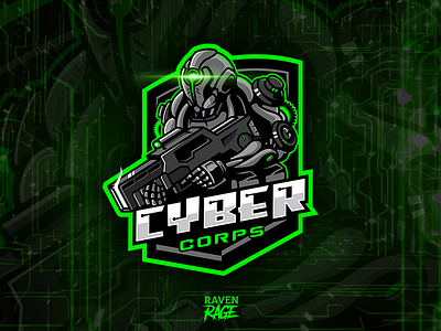Cyber Corps for SALE character design cs go cybersport esport esportlogo esports logotype mascot mascot design mascot logo sportlogo team logo twitch twitch overlay twitch.tv videogames