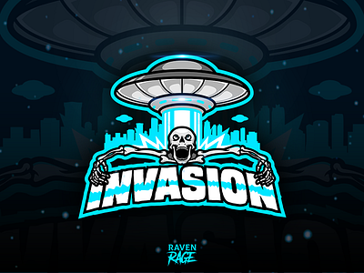 Invasion logo for SALE alien aliens cybersport cybersports esport esports esports mascot invasion mascot mascotlogo sportlogo