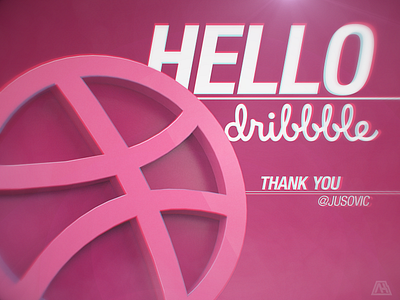 Hello dribbble ! ak dribbble first first shot hello thank you