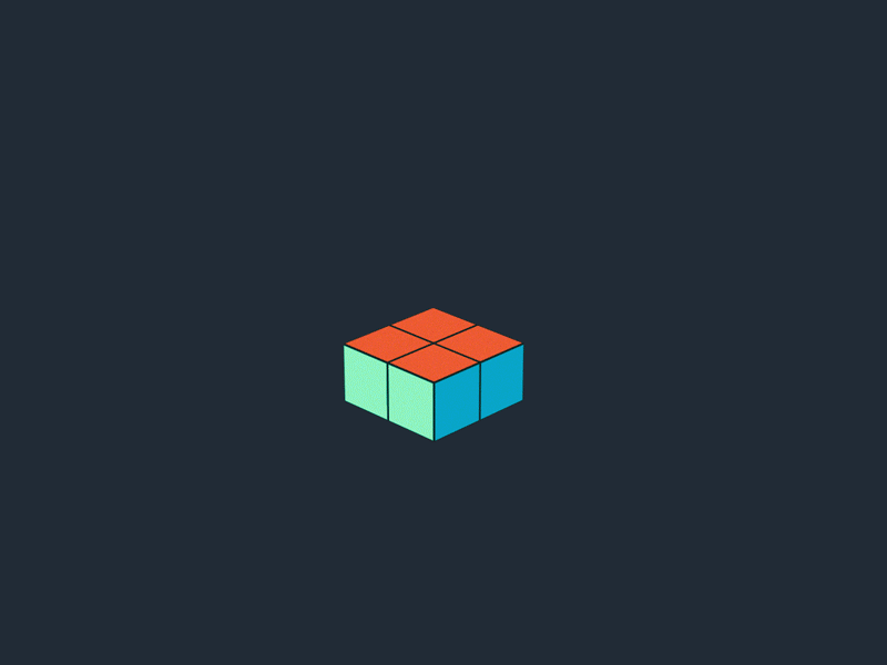floating cube animation ps2 home screen