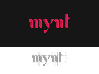 MYNT - My Next Thing branding gridding logo logo grid logodesign mark minimal mynt logo