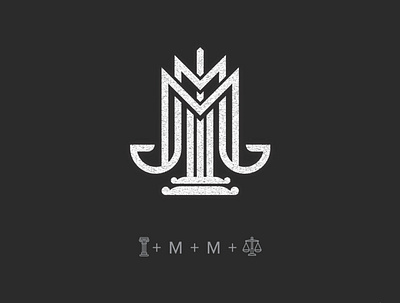 M&M Advocates & Solicitors branding law lawyer legal logo logo designer logo grid m logo mark minimal monogram typography
