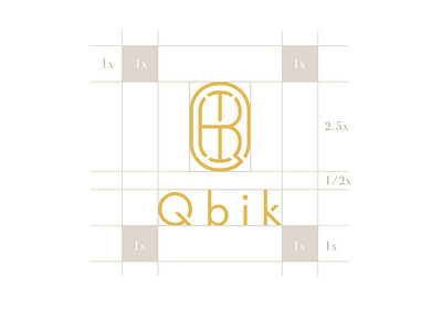 Qbik Branding branding logo logo designer logo grid mark monogram