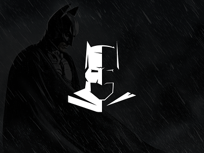 Dark Knight batman darkknight dccomics graphic illustration logo mark minimal negative play shadow space
