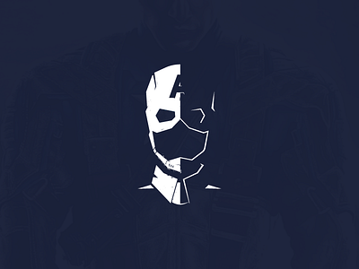 Captain America america captain design graphic illustration marvel marvelcomics minimal negative play shadow space