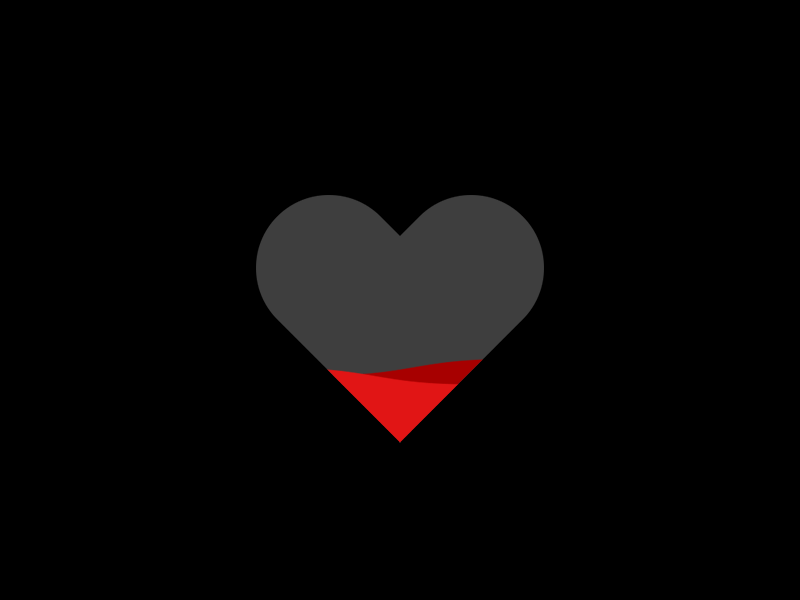 Need a Refill? animation gif heart heart break logo love minimal motion design
