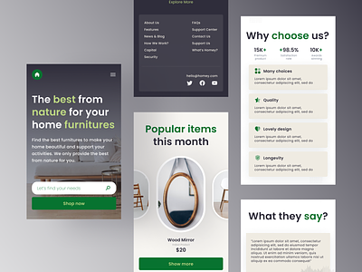 #Exploration - Responsive - Furniture branding clean concept design furniture graphic design minimalist mobile responsive responsive simple ui ux