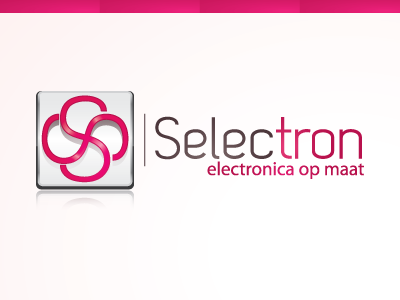 Selectron Logo electronics logo sleek font sleek logo technology