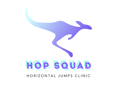 Hop Squad Logo kangaroo logo