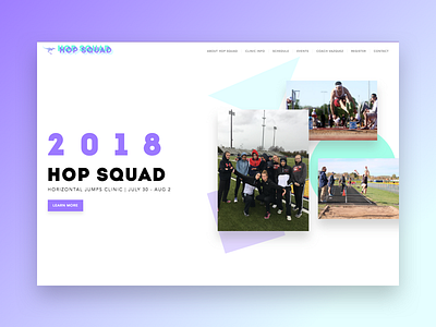 Hop Squad homepage homepage kangaroo website