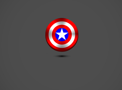 Captain America shield design graphic design illustration