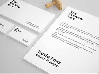 Free Stationary Mock up