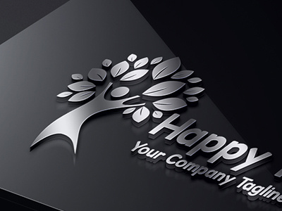 Happy Tree Metalic Crunch happy logo metalic tree