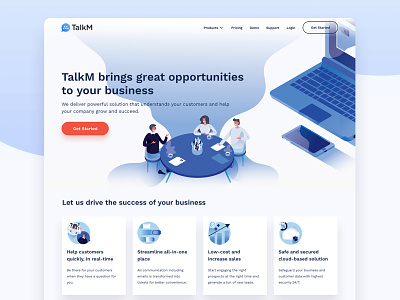 TalkM Landing Page
