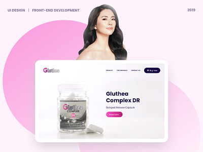 Gluthea Website glutathione gluthea jinri park kervin tan krvin philippines ui design web design
