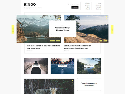 Ringo Shot blog blogger minimal peenapo responsive ringo slider template theme themeforest typography wordpress