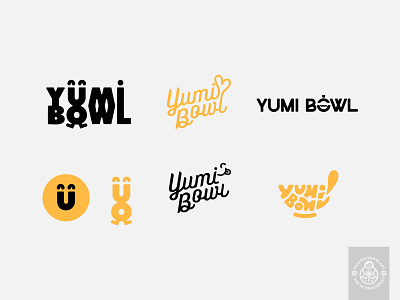 Yumi Bowl Logo Concepts branding food identity logo