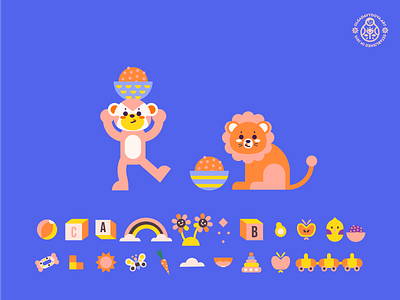 Monkey and Lion for Yumicious