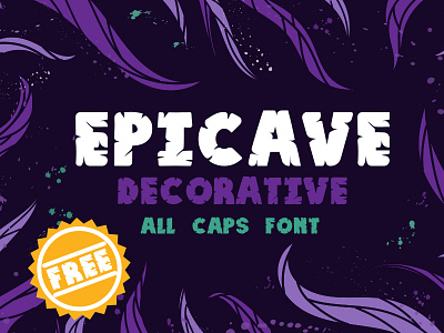 Epicave All Caps Display Free Font