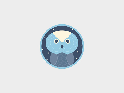 Little Cute Owl Label cute icon design label logo owl scrapbooking vector illustration