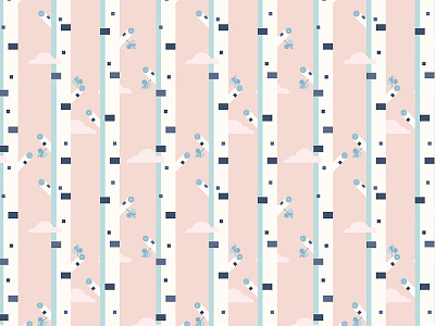 Birch Forest Pattern scandinavian seamless pattern