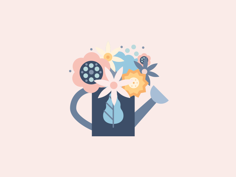 Bunch of Flowers by Olga Davydova on Dribbble