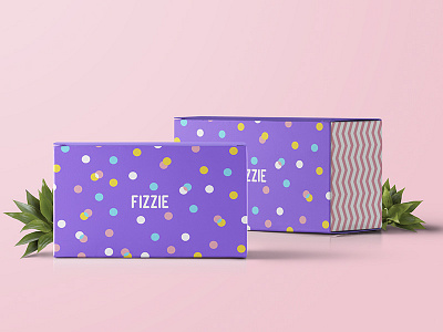 Fizzie Bath Bombs Package Design