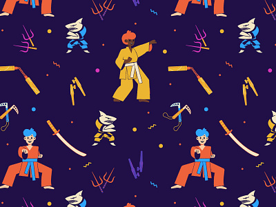 Karate School Pattern Alt Version