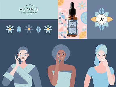 Auraful Identity branding cosmetics diversity identity packaging scandinavian style women