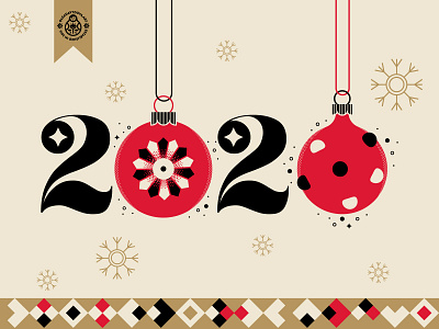 2020 🥳 2020 happy new year postcard vector illustration