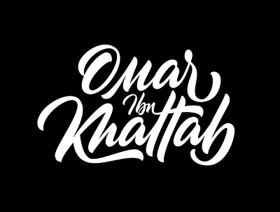 Omar Ibn Khattab - Commission Work apparel apparel design calligraphy digital lettering graphic design hand lettering lettering typography