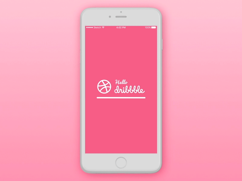 Hello Dribbble! after effect animation hello dribbble ios thank you ui