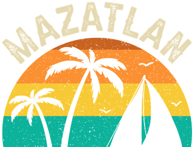 Asd family vacation family vacation design graphic design matching family vacation mazatlan mexico sunset mexico souvenirs spring break vintage mazatlan mexico vintage style retro circle