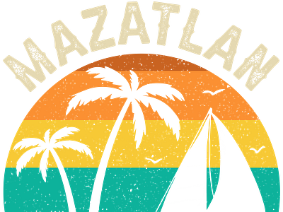 Asd family vacation family vacation design graphic design matching family vacation mazatlan mexico sunset mexico souvenirs spring break vintage mazatlan mexico vintage style retro circle