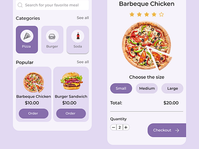 Food Ordering App Design