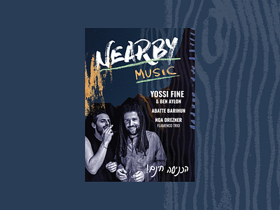 Nearby Music - Poster for a Live Music Performance music poster design print