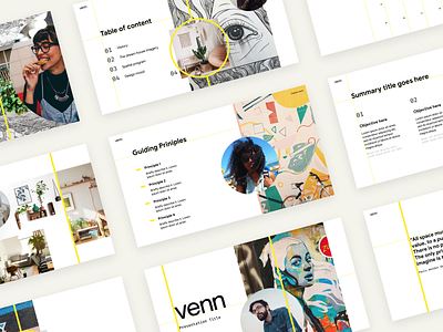 Venn's Presentations Template brand branding graphic design guidelines kit presentation presentation template slides template
