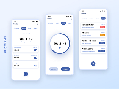 Daily UI #014: Countdown Timer app design graphic design ui