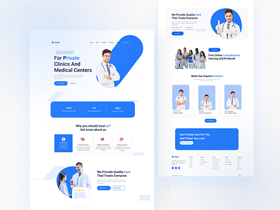 Medical Landing Page booking doctor dental doctor doctor appoinment health app healthcare hospital landing page medic medicine patient uiux web app