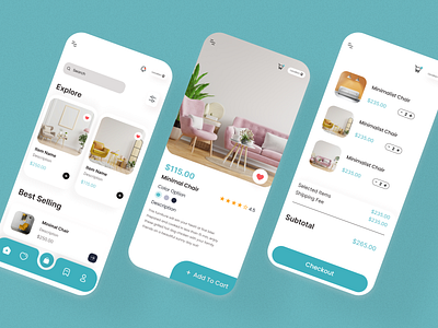 Furniture Shop Mobile App Design