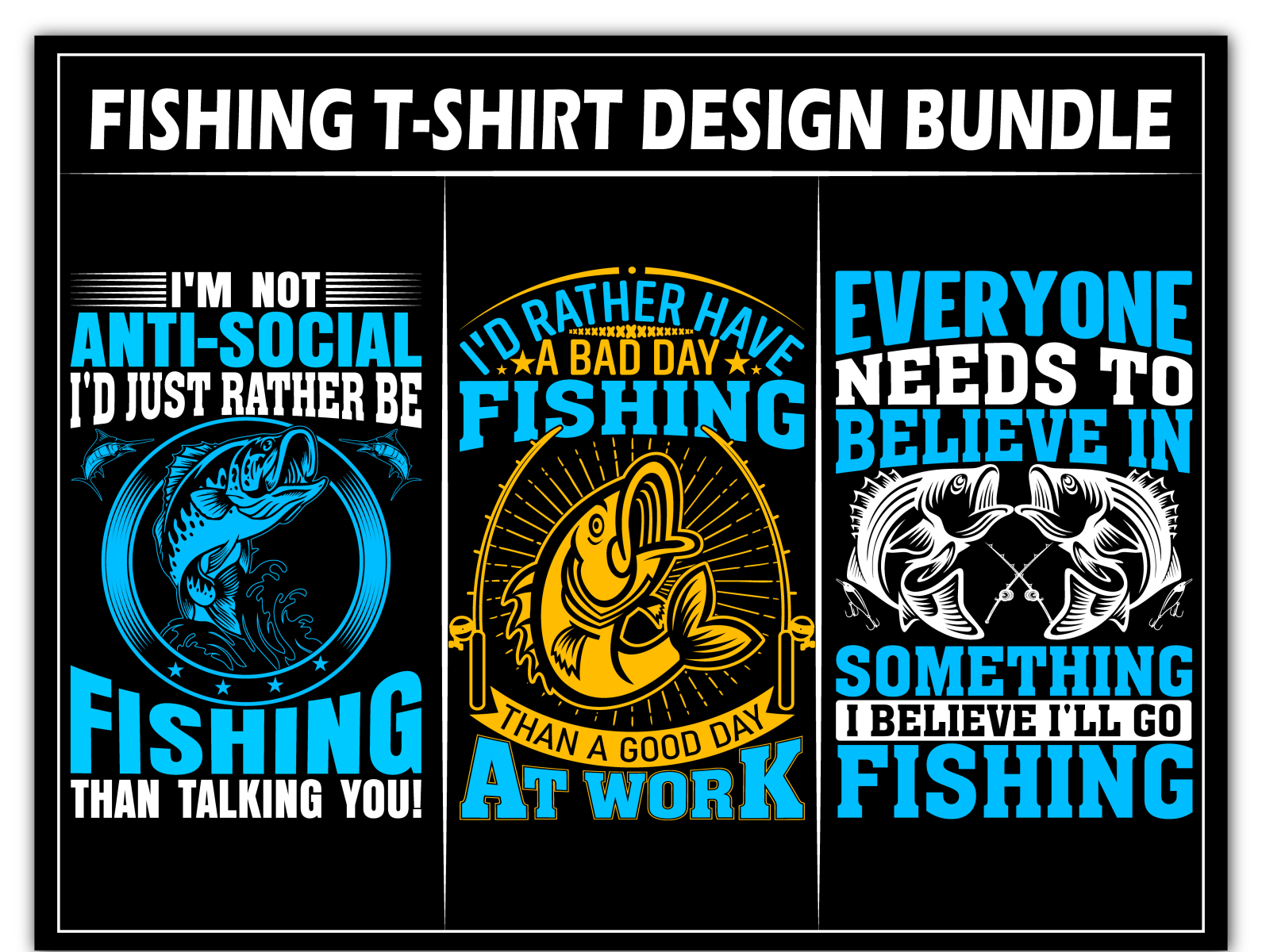 Fishing T Shirt Design Bundle By Md Sayeed Hossain On Dribbble