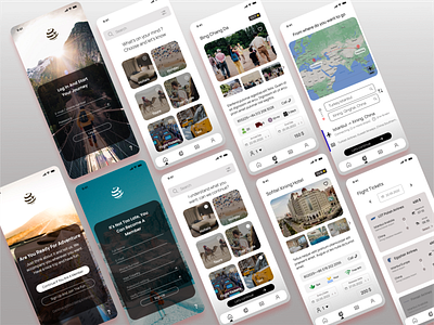 Concept Travel Mobile App UI Design